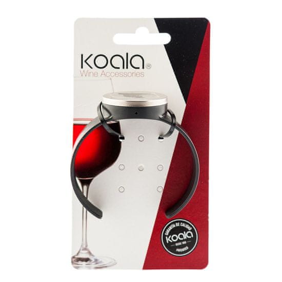 Miramarket Termometer za vino Koala Bodega Ura Črna Plastika 7,5 x 7,5 cm (Pack 12x)