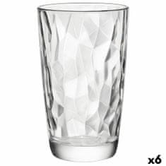 NEW Kozarec Bormioli Rocco Diamond Prozorno Steklo 470 ml 6 kosov (Pack 6x)