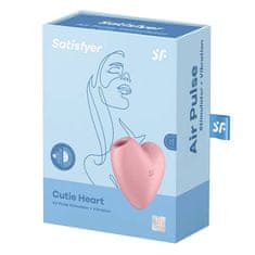 Satisfyer Satisfyer Cutie Heart masažni pripomoček za klitoris Light Red (roza)