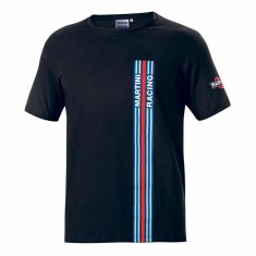 NEW Moška Majica s Kratkimi Rokavi Sparco Martini Racing Črna