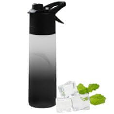 Netscroll Steklenička za vodo s pršenjem 2 v 1, flaška za vodo, ki vas resnično osveži, modern design, neutralne barve so primerne za vsakogar, MistBottle