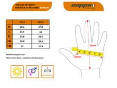 Cappa Racing Moto rokavice BAHRAIN usnje kratke črne - M M