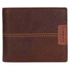 Lagen Moška usnjena denarnica 15195 BRN/TAN