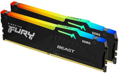 Kingston Fury Beast Expo RAM pomnilnik, DDR5, 2x32GB, CL30, DIMM, RGB (KF560C30BBEAK2-64)