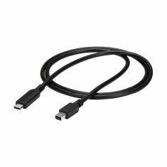 NEW Adapter USB C v Mini DisplayPort Startech CDP2MDPMM1MB Črna 1 m