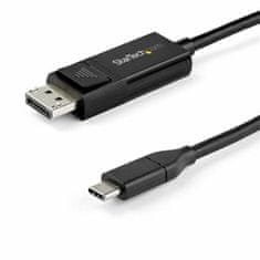 NEW Adapter USB C v DisplayPort Startech CDP2DP142MBD (2 m) Črna