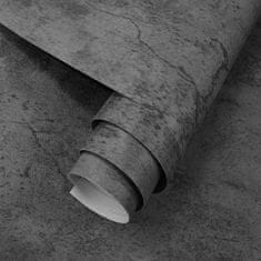 Netscroll Samolepilna stenska tapeta z videzom betona, samolepilna nalepka z modernim industrijskim designom, 40 cm x 3m, sive barve, IndustrialWall