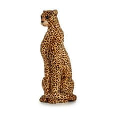 NEW Okrasna Figura Rjava Leopard 38 x 98 x 35 cm Zlat Sintetično