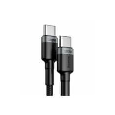 BASEUS kabel Cafule USB-C - USB-C, 2m, 5A 100W, črna+siva