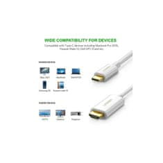 Ugreen MM121 kabel USB-C v HDMI M/M ABS 1,5M BEL