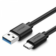 Ugreen US184 kabel USB-A 3.0 USB-C nikelj 2m, črn