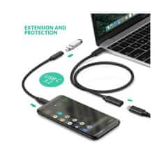 Ugreen  US353 USB C-C kabel 1m, črn