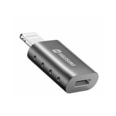 SWISSTEN adapter Lightning na USB-C, siv