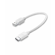 CellularLine USB kabel, 15cm, USB-C, bel