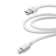 CellularLine  USB kabel, Lightning konektor, 3m, bel