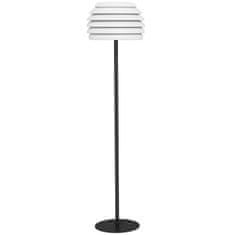 OUTSUNNY Floor Lamp Zunanja Prenosna Stoječa Svetilka Za Notranjo In Zunanjo Uporabo, Ip44, Možnost Zatemnitve, Topla Bela, Brez Žarnice, Črna 