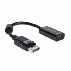 NEW Adapter DisplayPort v HDMI DELOCK Adaptador DisplayPort > HDMI 13 cm Črna