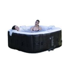 Miramarket Inflatable Spa Sunspa Kvadraten Črna 6 ljudje (185 x 185 x 65 cm)