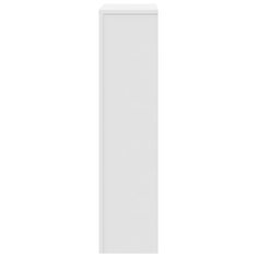 Vidaxl Pokrov za radiator bel 78x20x82 cm inženirski les