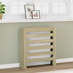 shumee Pokrov za radiator sonoma hrast 78x20x82 cm inženirski les