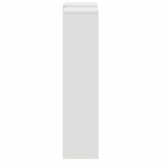 Vidaxl Pokrov za radiator bel 205x21,5x83,5 cm inženirski les