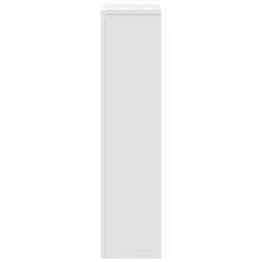 Vidaxl Pokrov za radiator bel 104x20x82 cm inženirski les