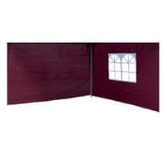 Linder Exclusiv Stranice za paviljon ALU 3x3 m PO2412 Burgundy