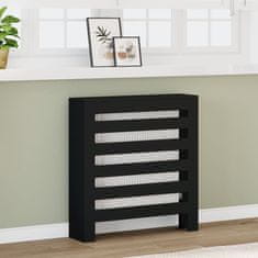 Vidaxl Pokrov za radiator črn 78x20x82 cm inženirski les