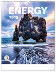 NOTIQUE Stenski koledar Energy 2025, 48 x 56 cm