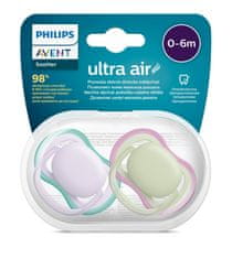 Philips Avent Ultra air neutral 0-6m deklica vijolična, 2 kosa