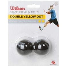 Wilson Piłki do squasha Wilson Staff Squash Double Yellow Dot Ball WRT617600