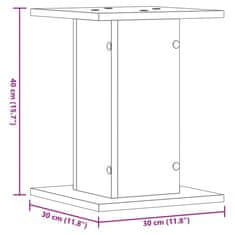 Vidaxl Stojalo za rastline 2 kosa sonoma hrast 30x30x40 cm inž. les