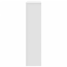 Vidaxl Pokrov za radiator bel 104x20x82 cm inženirski les