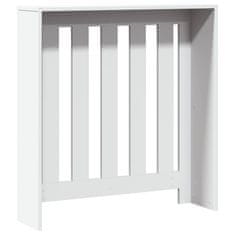 Vidaxl Pokrov za radiator bel 78x20x82 cm inženirski les