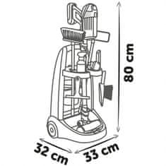 Smoby Smoby - Voziček za čiščenje Rowenta hoover z zvokom + 10 dodatkov