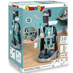 Smoby Smoby - Voziček za čiščenje Rowenta hoover z zvokom + 10 dodatkov