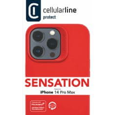 CellularLine ovitek SENSATION, Iphone 14 pro max, rdeč