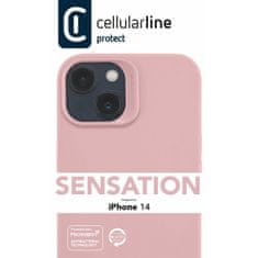 CellularLine ovitek SENSATION, Iphone 14, roza