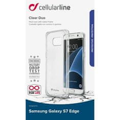 CellularLine  ovitek CLEARDUO, Galaxy S7 Edge