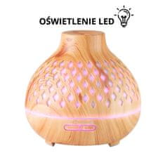 Boxman Aroma dyfuzor nawilżacz powietrza spa 10 light wood 400 ml + timer