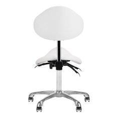 Boxman Giovanni 1004 kozmetični stolček bele barve