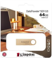 Kingston Kingston Data Traveler DTSE9G3 64GB USB3.2 Gen1 flash disk