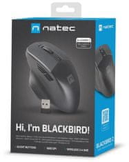 Natec Brezžična miška Natec Blackbird 2