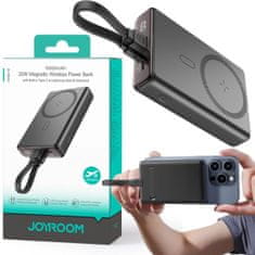 Joyroom Joyroom Powerbank JR-PBM01 10000mAh 20W 1x USB-C 2x Lightning črna + kabel