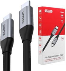 Unitek Unitekov kabel USB C14082ABK USB-C na USB-C 10Gbps 4K 60Hz 20V/5A