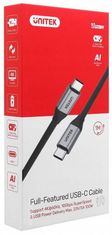 Unitek Unitekov kabel USB C14082ABK USB-C na USB-C 10Gbps 4K 60Hz 20V/5A