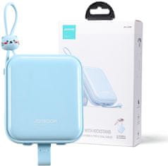 Joyroom Joyroom Cutie Series Powerbank JR-L008 10000mAh 22,5W PD QC s kabli 1x USB-A 1x USB-C modra