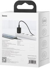 BASEUS Baseus Super Si hitri polnilec 1C TZCCSUP-L01 25W 1x USB-C PD 3.0 QC 3.0 + KABEL