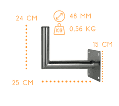 Corab KOTNI STENSKI NOSILEC AL USL-48/250AL CORAB