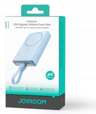 Joyroom Joyroom Powerbank JR-PBM01 10000mAh 20W 1x USB-C 2x Lightning blue + kabel